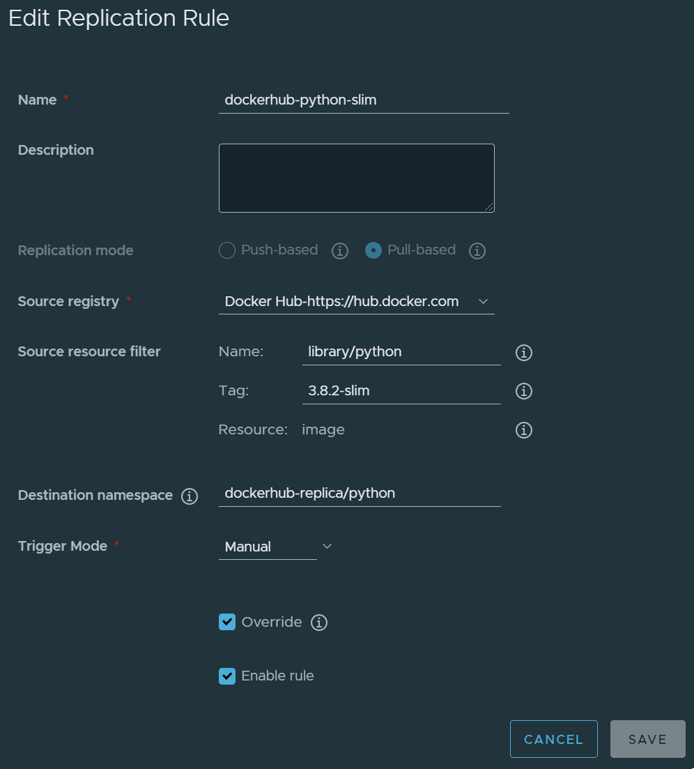 Create Replica for Python