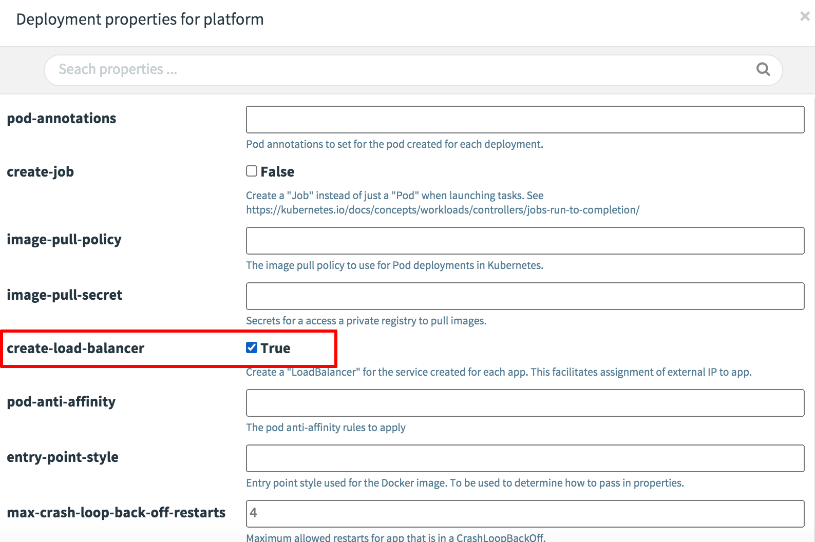 HTTP source configuration