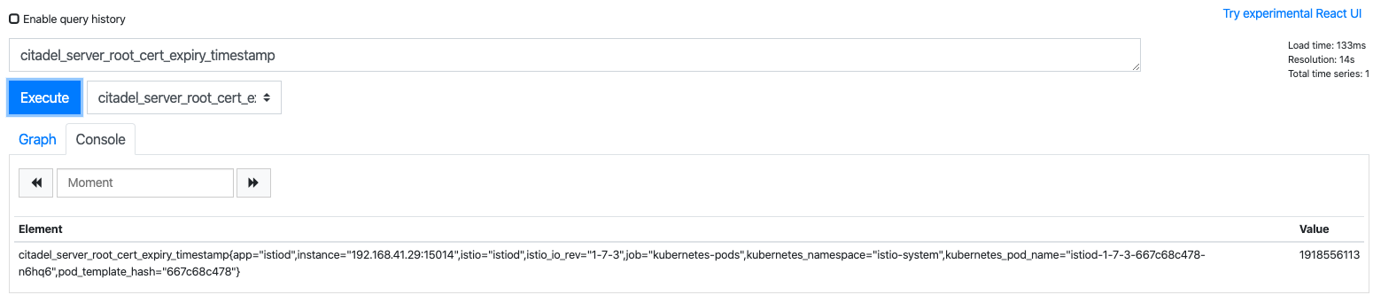 Control-Plane metrics in Prometheus