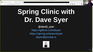 Spring Clinic Hours with Dr. Syer